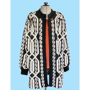 Vintage Mohair Cardigan / Vintage Long Cardigan / Vintage Mod Duster